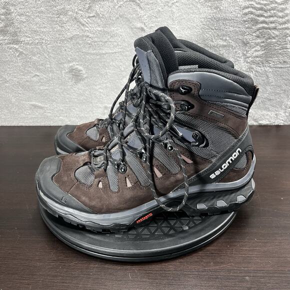 Salomon Womens Size 9 Quest 4D 2 Gtx Goretex Brown Hiking Outdoor Lace Up Boots - Picture 3 of 10